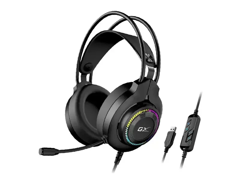 Auricular Genius GX HS-GX580U 50MM RGB Black (31710028400)