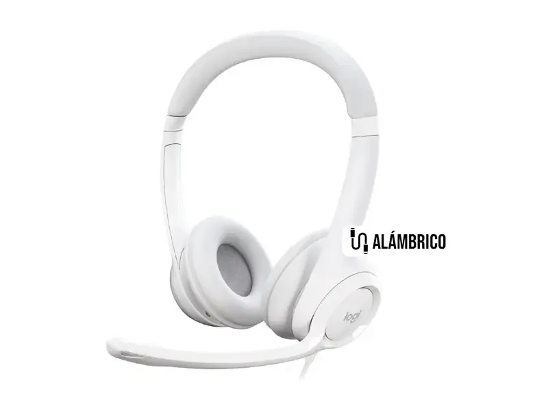 Auricular Logitech H390 USB Noise cancelling White