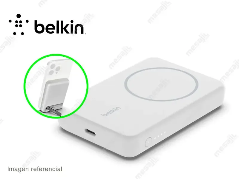 Bateria Externa Portatil Belkin Power Bank Inambrico Magnetico 5000mAh White