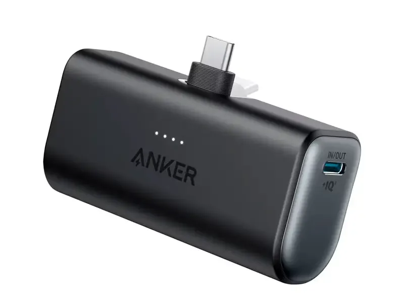 Bateria Externa Portatil Power Bank ANKER 5000mAh 22.5W conector retractil Black A1653H11