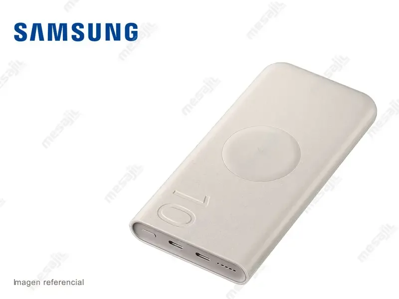 Bateria Externa Portatil Samsung Power Bank Inambrico Magnetico 10000mAh White