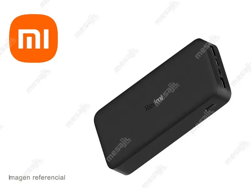 Bateria Externa Portatil Xiaomi Redmi Power Bank 20000mAh /18Vatios /3.6A /2 USB