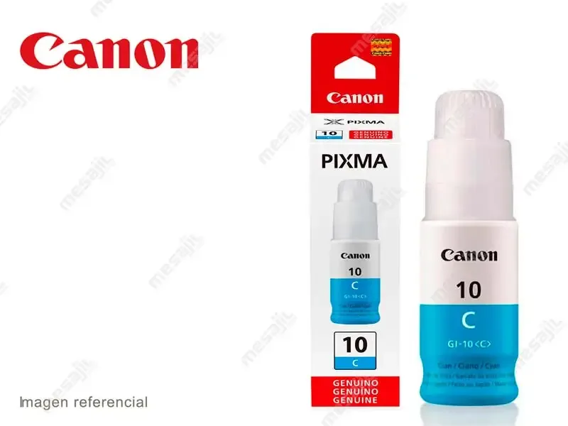 Botella de Tinta Canon GI-10 Cyan G5010/G5011/G6010/G6011