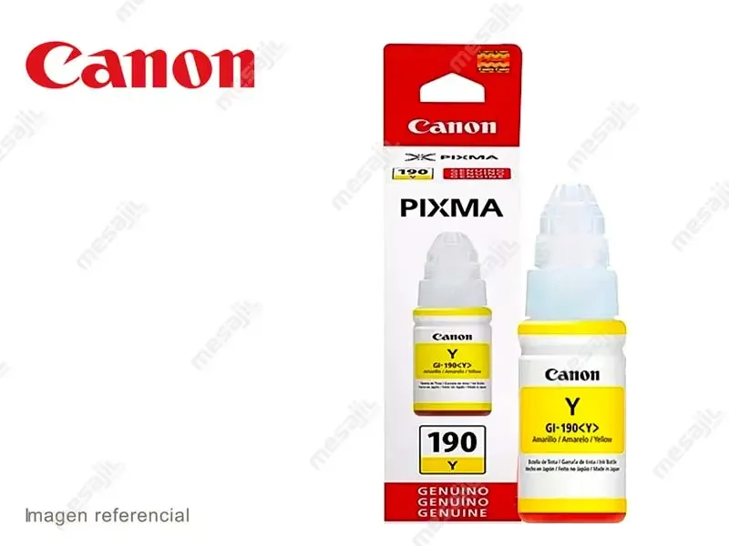 Botella de Tinta Canon GI-190 Yellow G2100/G3110/G4110 70ml