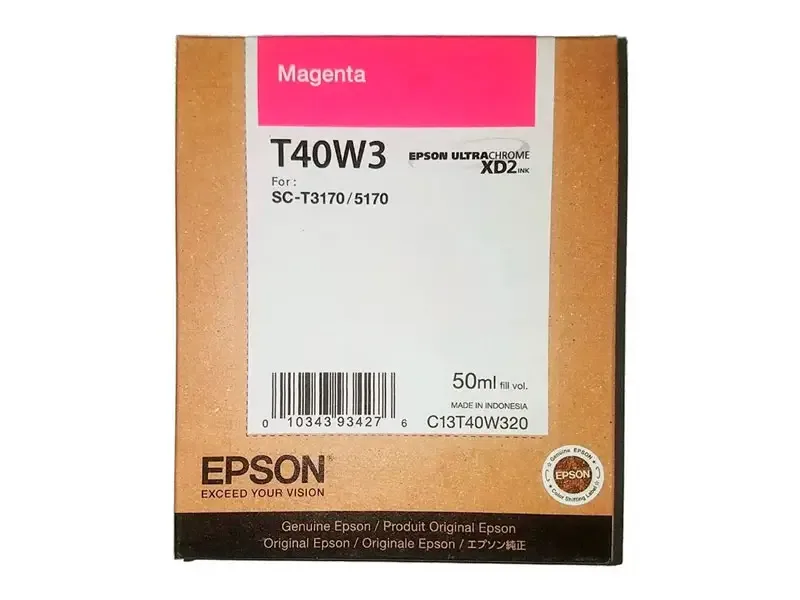 Botella de Tinta Epson T40W320 Magenta 50ml T3170M