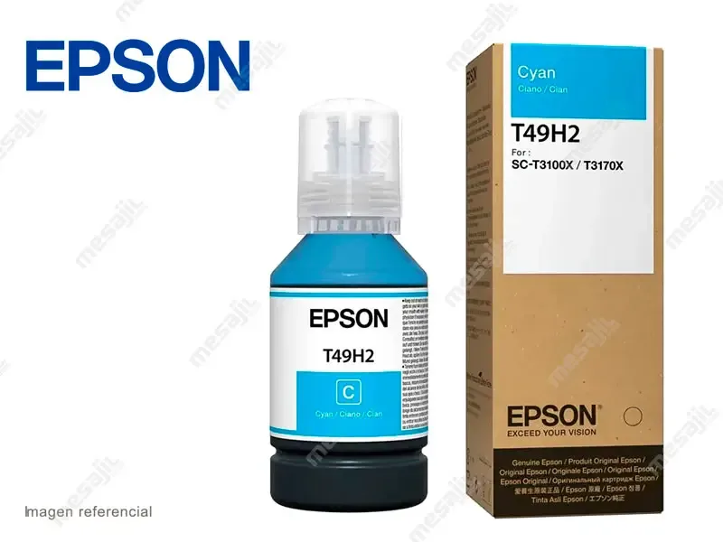 Botella de Tinta Epson T49H2 Cyan 140ml SC-T3100X/T3170X