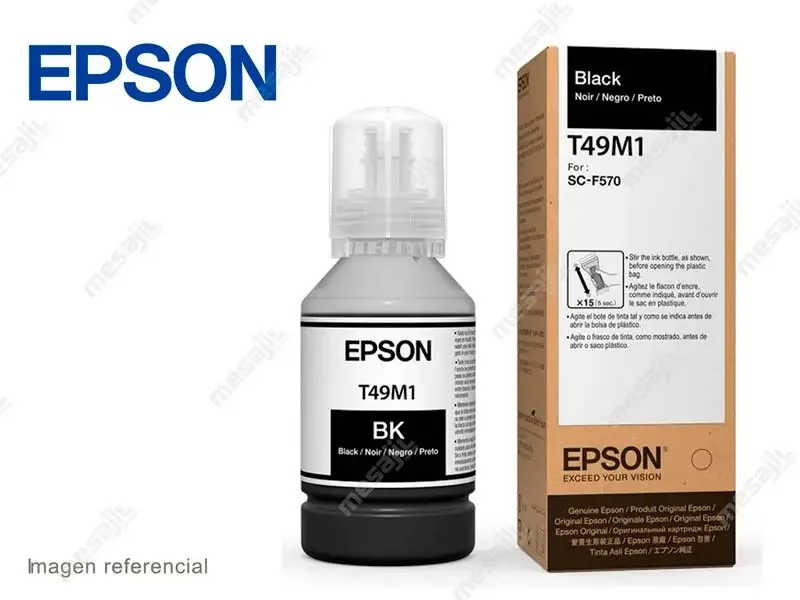 Botella de Tinta Epson T49M120 Black Sublimación SureColor F570/F571/F170