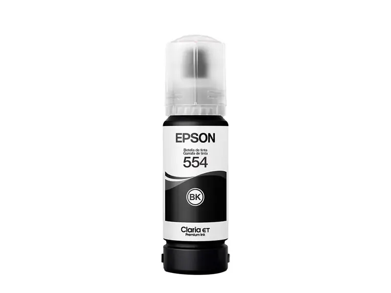 Botella de Tinta Epson T554120-AL Negro Pigmentado L8160