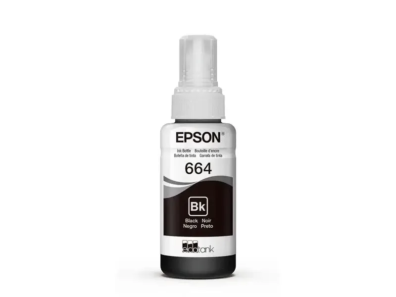 Botella de Tinta Epson T664120 Negro L200/L300/L455/L565