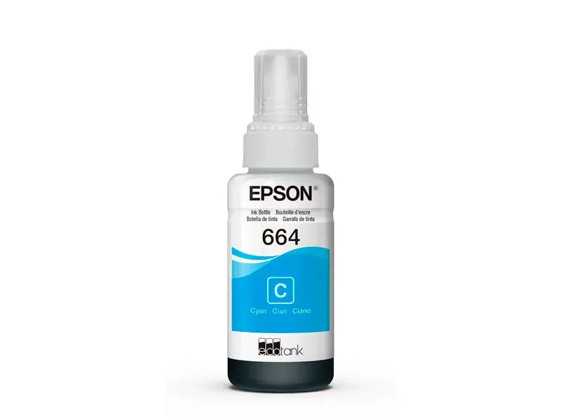 Botella de Tinta Epson T664220 Cian L200/L300/L455/L565