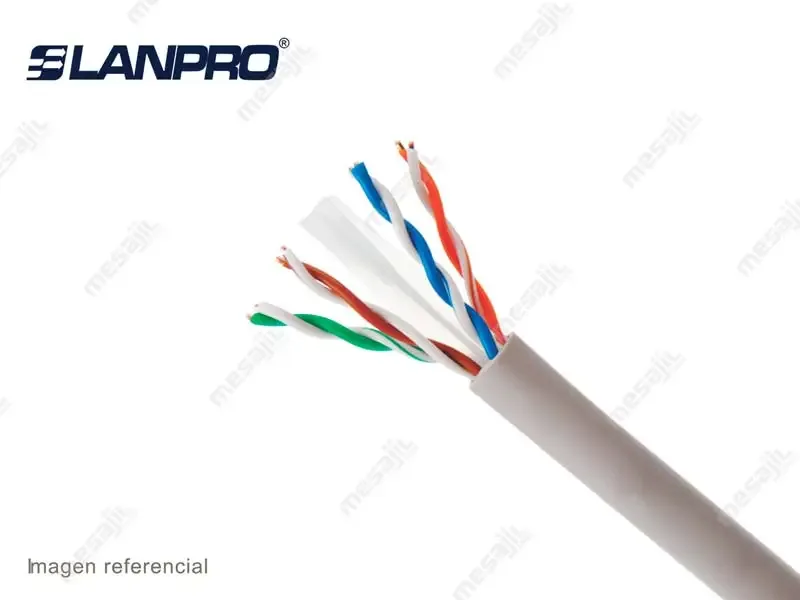 CABLE DE RED LANPRO CAT.6 UTP LSZH INTERIOR GRIS 305MTS AWG24 (LP-C6EJ0GRB)