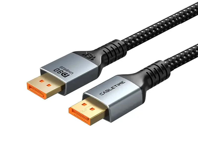 Cable DisplayPort a DisplayPort 1mt CABLETIME CD13H  8K 120Hz 4K 2400Hz