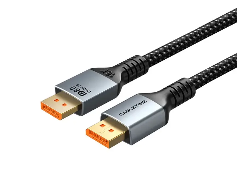 Cable DisplayPort a DisplayPort 2mts CABLETIME CD13L 16K 8K 4K 30AWG