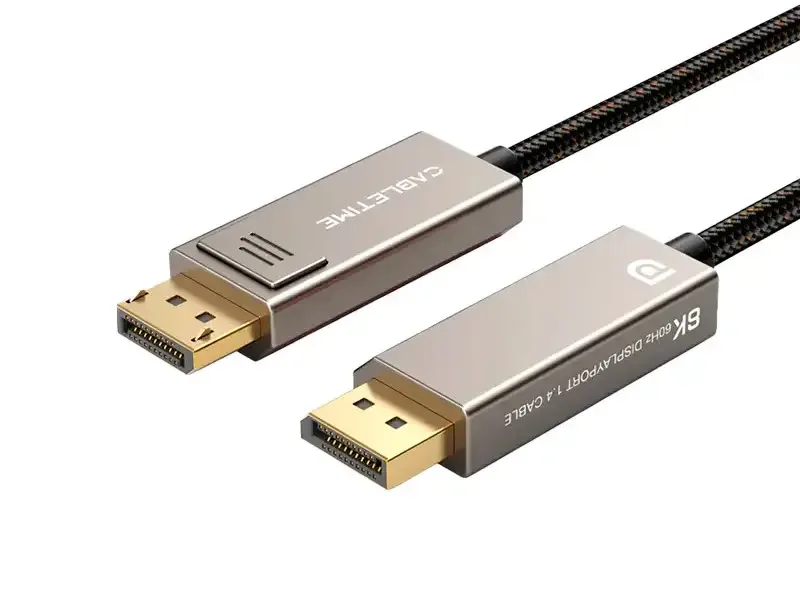 Cable DisplayPort a DisplayPort 3mts CABLETIME CD12N 8K 60Hz a 4K 144Hz Zinc