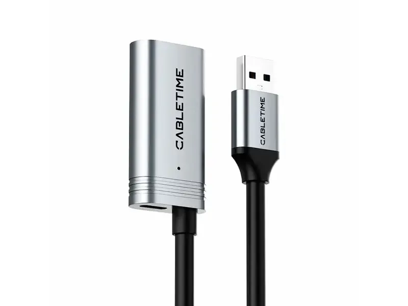 Cable Extension USB 20mts CABLETIME CA19U USB-C Hembra 5Gbps