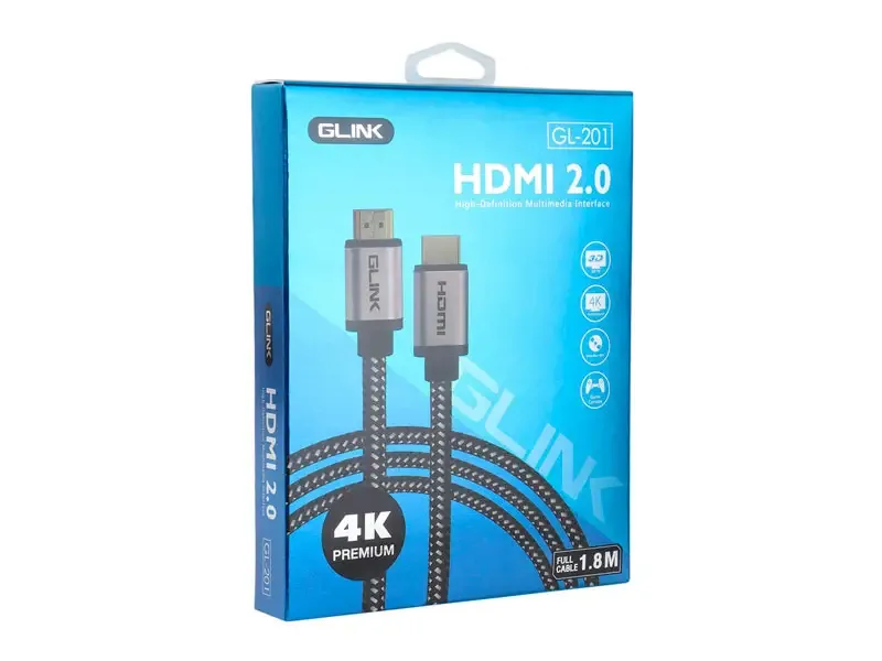 Cable HDMI a HDMI 1.8mts Glink GL-201 4K