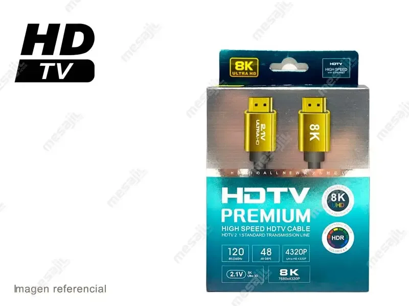 Cable HDTV 8K HDMI a HDMI 15mts Ultra HD HD2.1V PREMIUM 48gbps