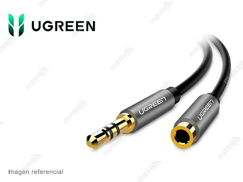 Cable UGREEN de Audio 3.5mm Macho/Hembra 1.5m (10593) GRIS