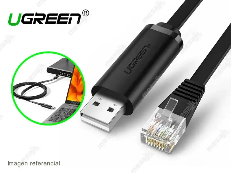Cable UGREEN de Consola Adaptador USB a RJ45 1.5m. CM204 - 50773