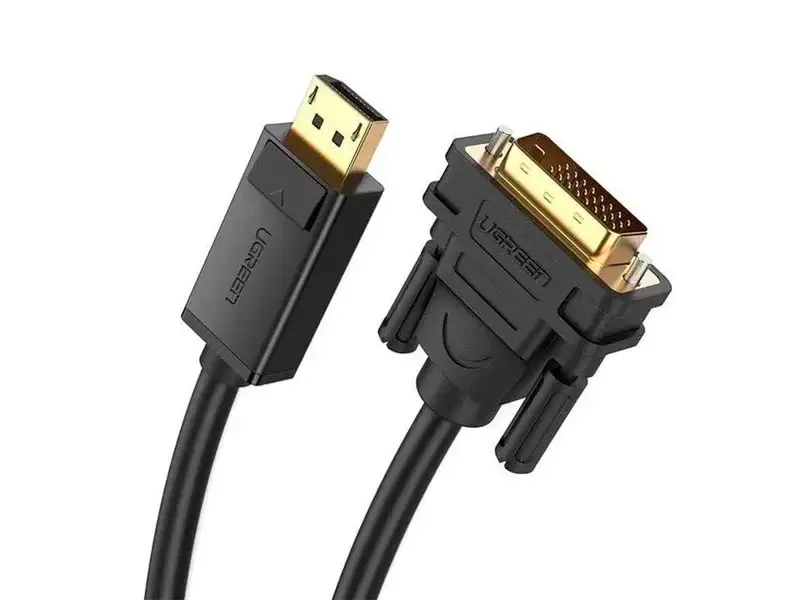 Cable UGREEN DisplayPort macho a DVI macho de 2M (10221) Negro