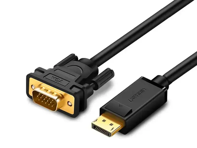 Cable UGREEN DisplayPort macho a VGA macho 1.5M (10247) Negro