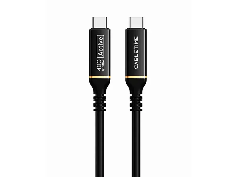 Cable USB-C a USB-C 3mts CABLETIME CU43N 100W 8K