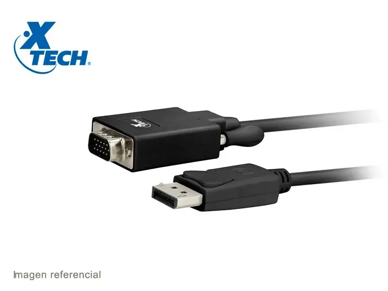 Cable Xtech XTC-342 convertidor con conector DisplayPort macho a VGA macho 1,8m