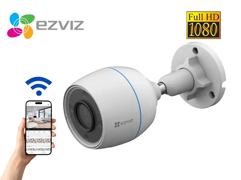 CAMARA EXTERIOR H3C 2MP WIFI 24GHZ LENTE 28MM