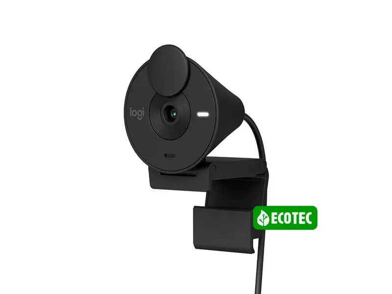 Camara Web Logitech Brio 300 Full HD 1080P USB-C  Black