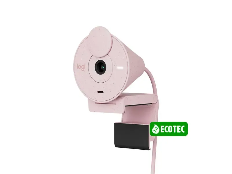 Camara Web Logitech Brio 300 Full HD 1080P USB-C  Rose