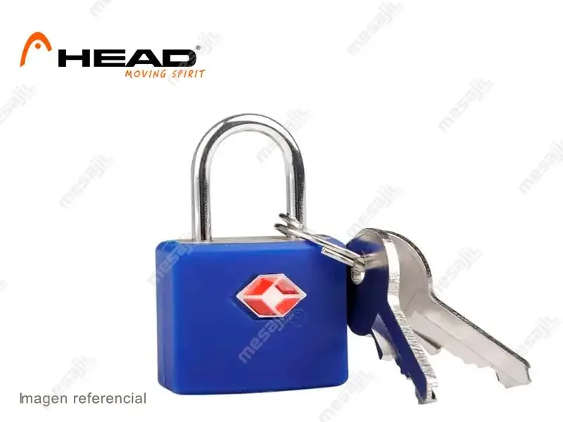 Candado Head con LLave Azul