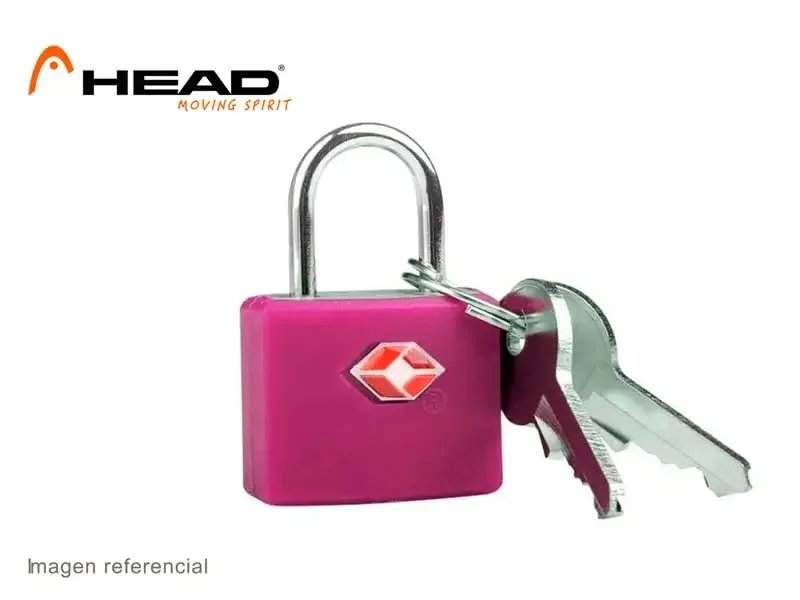 Candado Head con LLave Rosado