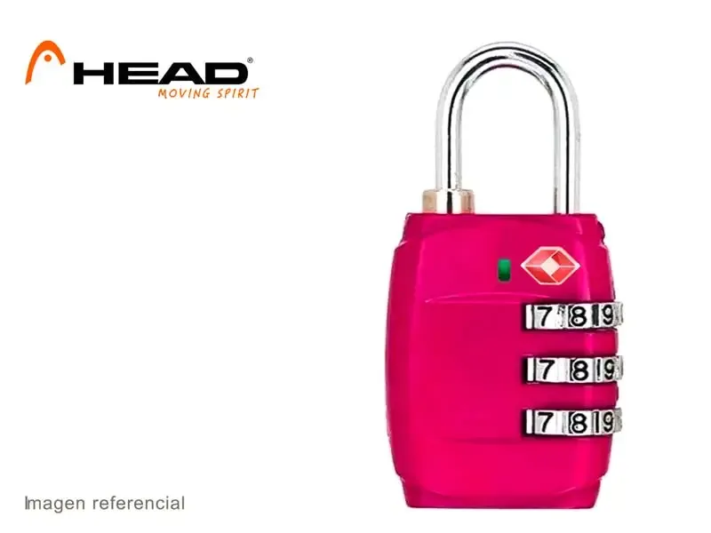 Candado Head TSA con Clave Rosado