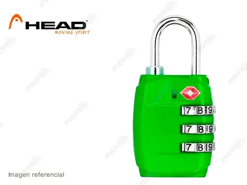 Candado Head TSA con Clave Verde