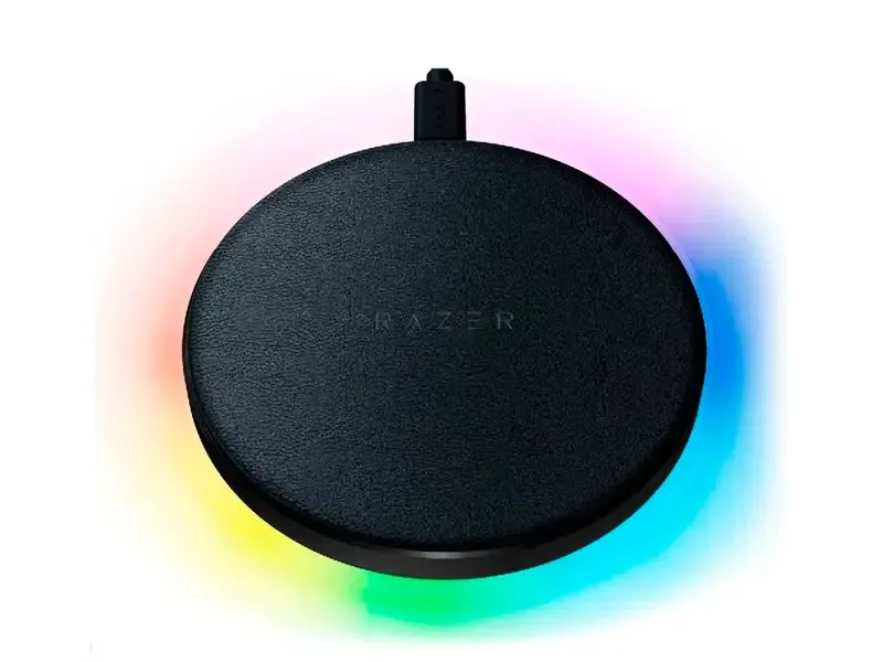 Cargador Inalambrico RAZER Charging PAD USB-C fast Charge 10w Chroma Black