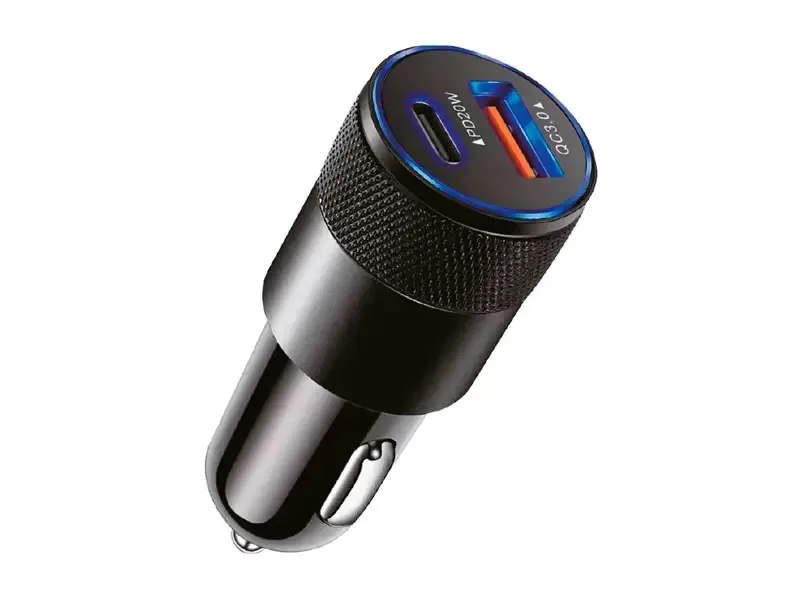 Cargador rapido KOLKE PARA AUTO USB-A USB-C