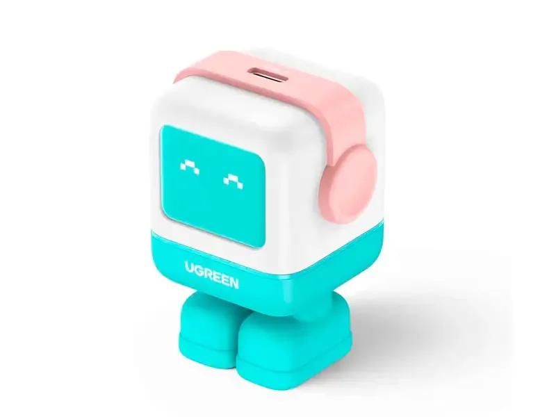 Cargador UGREEN Robot 30w 1 USB-C (45089) Pink Blue
