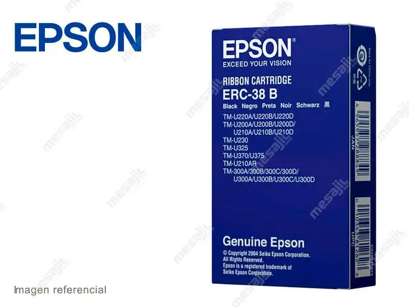 Cartucho de Cinta Epson ERC-38B Negro TMU200/370/375