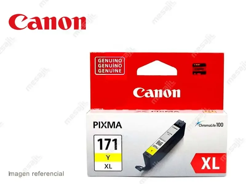 Cartucho de Tinta CANON CLI-171XL Amarillo MG5710, MG6810, MG7710
