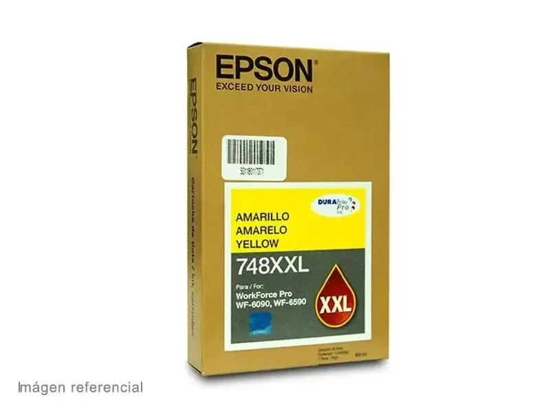 Cartucho de Tinta Epson 748 Amarillo WorkForce Pro WF-6090/6590 69ml