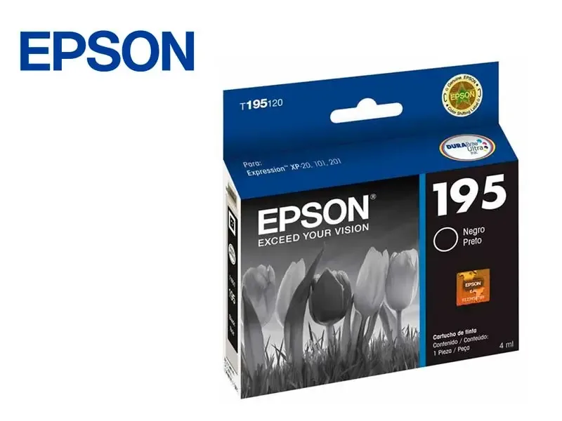 Cartucho de Tinta Epson T195120 Negro XP-101/201
