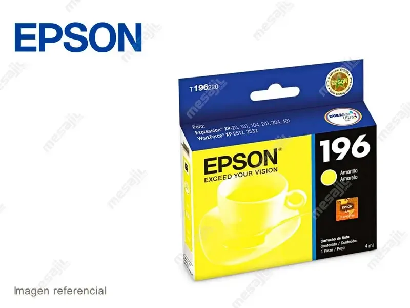 Cartucho de Tinta Epson T196420 Amarillo XP-201/401