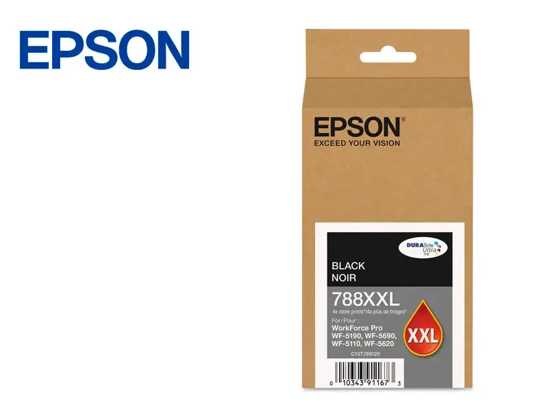Cartucho de Tinta Epson T788XXL120-AL Negro WorkForce Pro WF-5190/5690 65ml