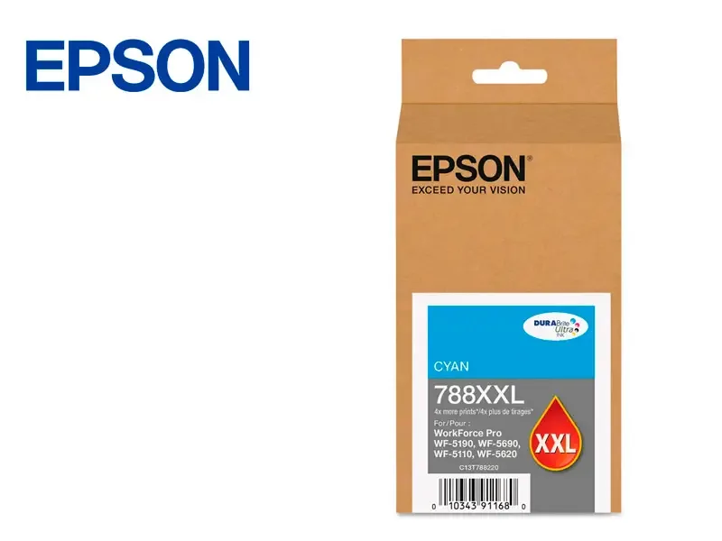 Cartucho de Tinta Epson T788XXL220-AL Cian WorkForce Pro WF-5190/5690 34ml