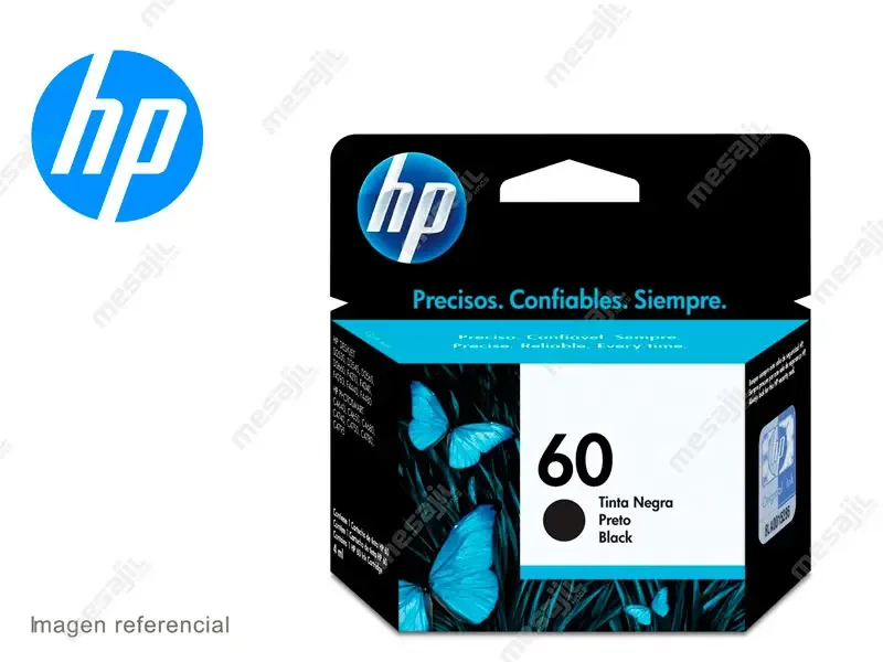 Cartucho de Tinta HP 60 Negro Original (CC640WL) D2530/D2556/F4280