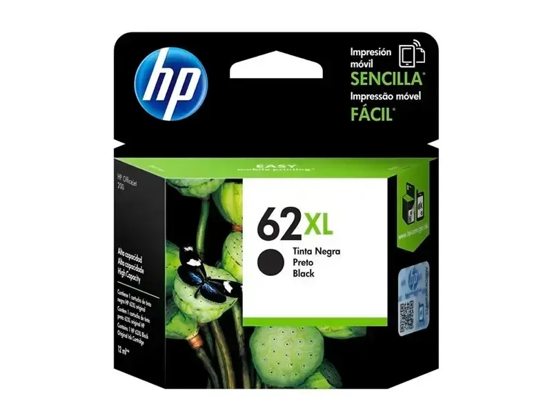 Cartucho de Tinta HP 62XL Negro Original (C2P05AL) Officejet 200