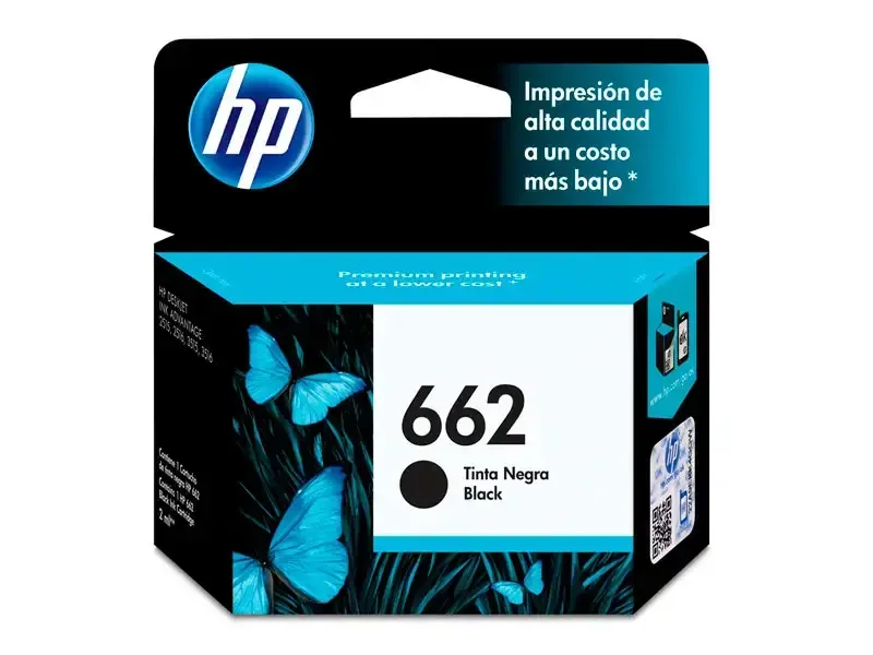 Cartucho de Tinta HP 662 Negro Original (CZ103AL) 1015/2515/4645 120pag