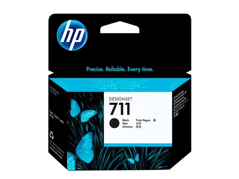 Cartucho de Tinta HP 711 Negro Original 80ml CZ133A T120/T520