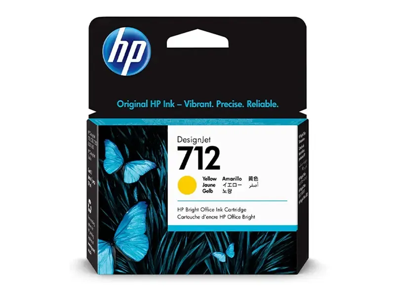 Cartucho de Tinta HP 712A Amarillo Original 29ml (3ED69A) T250