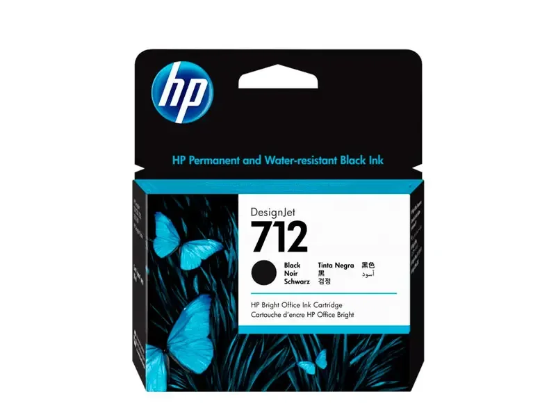 Cartucho de Tinta HP 712A Negro Original 80ml (3ED71A) T250